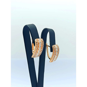 Сережки из желтого золота